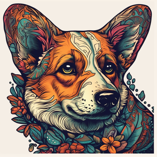 Welsh Corgi Corgi Dog Vinyl Decal Sticker for Car, Laptop, Tumbler and more # 009918