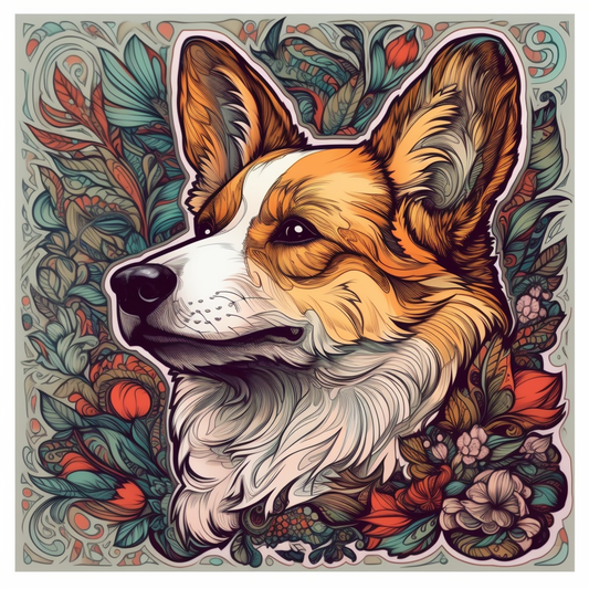 Welsh Corgi Welsh Dog Vinyl Decal Sticker for Car, Laptop, Tumbler and more # 009909