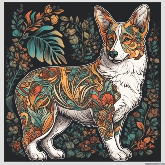 Welsh Corgi Welsh Dog Vinyl Decal Sticker for Car, Laptop, Tumbler and more # 009872