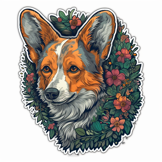 Welsh Corgi Welsh Dog Vinyl Decal Sticker for Car, Laptop, Tumbler and more # 009931
