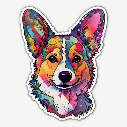 Welsh Corgi Dog Vinyl Decal Sticker for Car, Laptop, Tumbler and more # 0010016