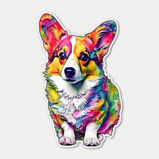 Welsh Corgi Dog Vinyl Decal Sticker for Car, Laptop, Tumbler and more # 0010002