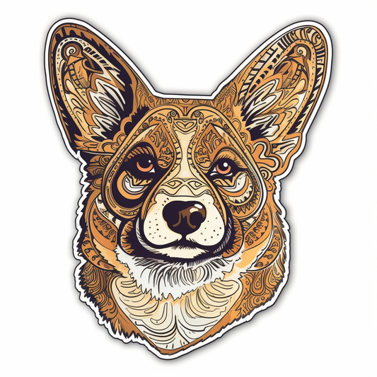 Welsh Corgi Dog Vinyl Decal Sticker for Car, Laptop, Tumbler and more # 0010013