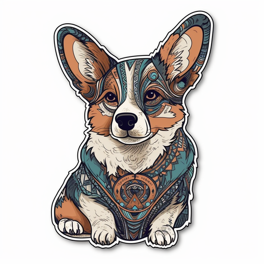 Welsh Corgi Welsh Dog Vinyl Decal Sticker for Car, Laptop, Tumbler and more # 009922