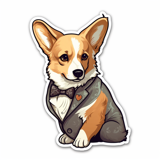 Welsh Corgi Welsh Dog Vinyl Decal Sticker for Car, Laptop, Tumbler and more # 009868