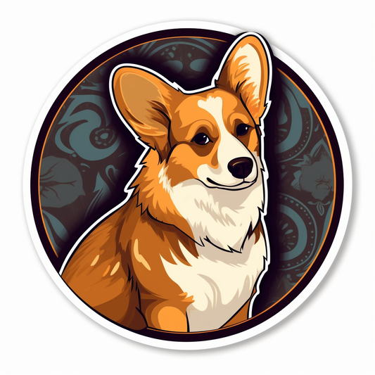 Welsh Corgi Welsh Dog Vinyl Decal Sticker for Car, Laptop, Tumbler and more # 009933