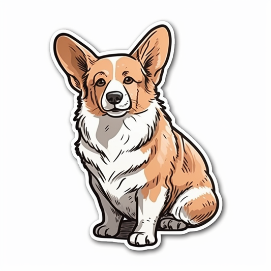 Welsh Corgi Welsh Dog Vinyl Decal Sticker for Car, Laptop, Tumbler and more # 009937