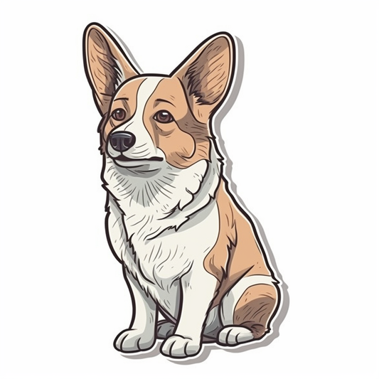 Welsh Corgi Dog Vinyl Decal Sticker for Car, Laptop, Tumbler and more # 009974