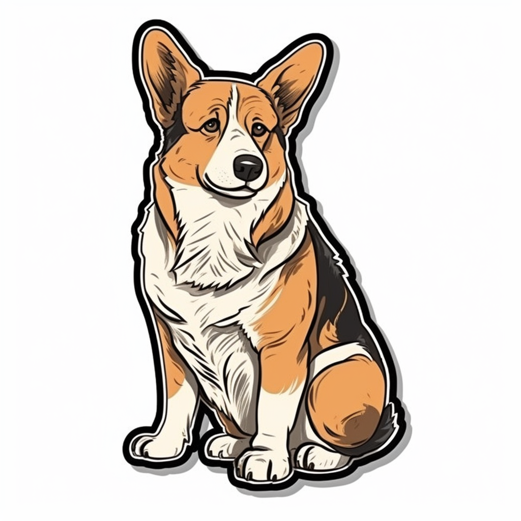 Welsh Corgi Dog Vinyl Decal Sticker for Car, Laptop, Tumbler and more # 0010030