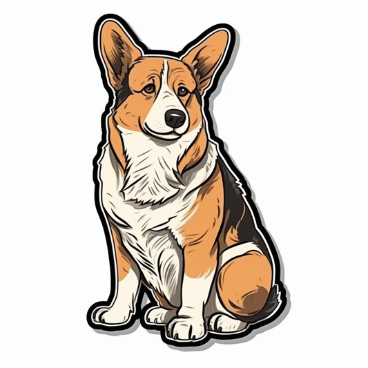 Welsh Corgi Dog Vinyl Decal Sticker for Car, Laptop, Tumbler and more # 0010030