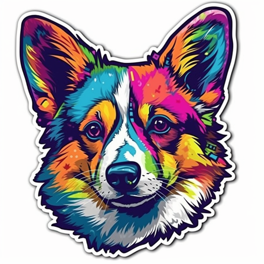 Welsh Corgi Dog Vinyl Decal Sticker for Car, Laptop, Tumbler and more # 0010001