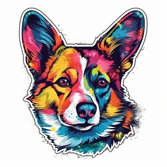 Welsh Corgi Dog Vinyl Decal Sticker for Car, Laptop, Tumbler and more # 0010014