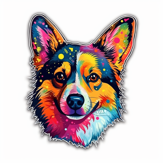Welsh Corgi Dog Vinyl Decal Sticker for Car, Laptop, Tumbler and more # 009976