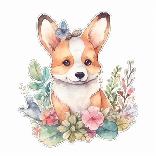 Welsh Corgi Welsh Dog Vinyl Decal Sticker for Car, Laptop, Tumbler and more # 009902
