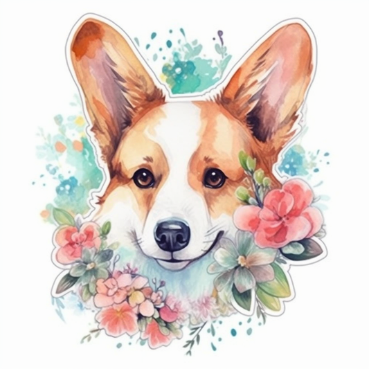 Welsh Corgi Welsh Dog Vinyl Decal Sticker for Car, Laptop, Tumbler and more # 009942