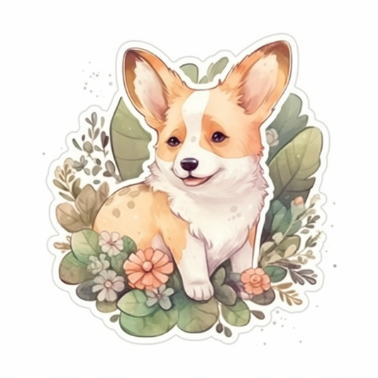 Welsh Corgi Dog Vinyl Decal Sticker for Car, Laptop, Tumbler and more # 0010055