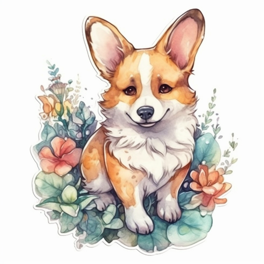 Welsh Corgi Welsh Dog Vinyl Decal Sticker for Car, Laptop, Tumbler and more # 009948