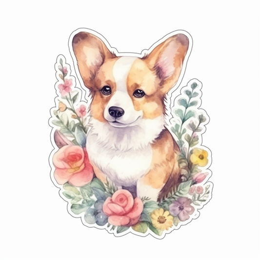 Welsh Corgi Welsh Dog Vinyl Decal Sticker for Car, Laptop, Tumbler and more # 009919