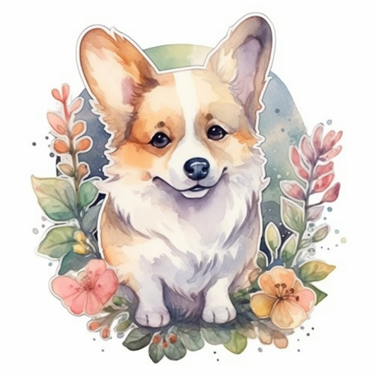 Welsh Corgi Dog Vinyl Decal Sticker for Car, Laptop, Tumbler and more # 0010017