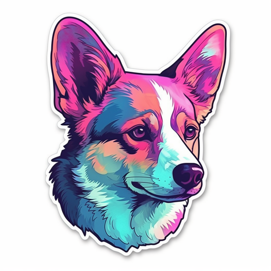 Welsh Corgi Dog Vinyl Decal Sticker for Car, Laptop, Tumbler and more # 009980