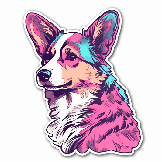 Welsh Corgi Dog Vinyl Decal Sticker for Car, Laptop, Tumbler and more # 009967
