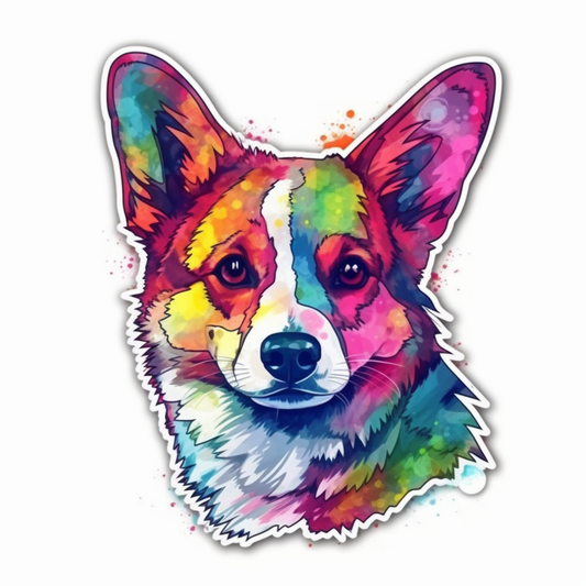 Welsh Corgi Dog Vinyl Decal Sticker for Car, Laptop, Tumbler and more # 0010024