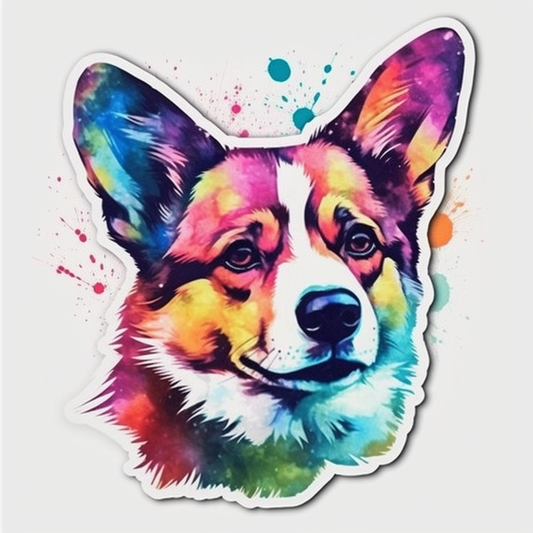 Welsh Corgi Dog Vinyl Decal Sticker for Car, Laptop, Tumbler and more # 0010047