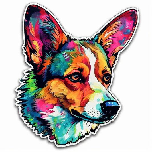 Welsh Corgi Dog Vinyl Decal Sticker for Car, Laptop, Tumbler and more # 0010004