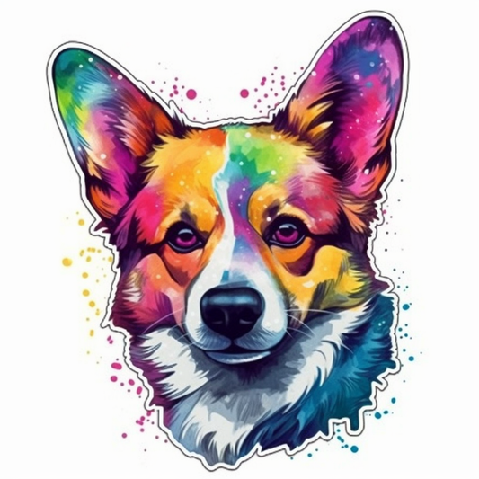 Welsh Corgi Dog Vinyl Decal Sticker for Car, Laptop, Tumbler and more # 009983