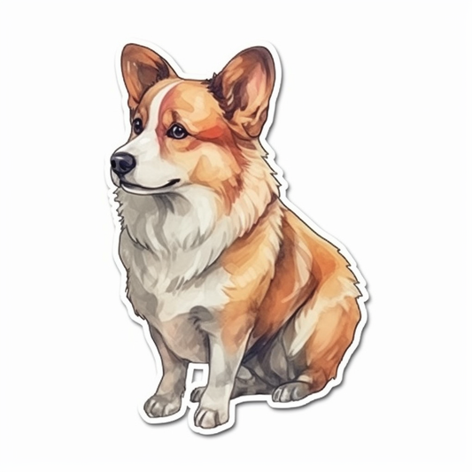 Welsh Corgi Welsh Dog Vinyl Decal Sticker for Car, Laptop, Tumbler and more # 009932