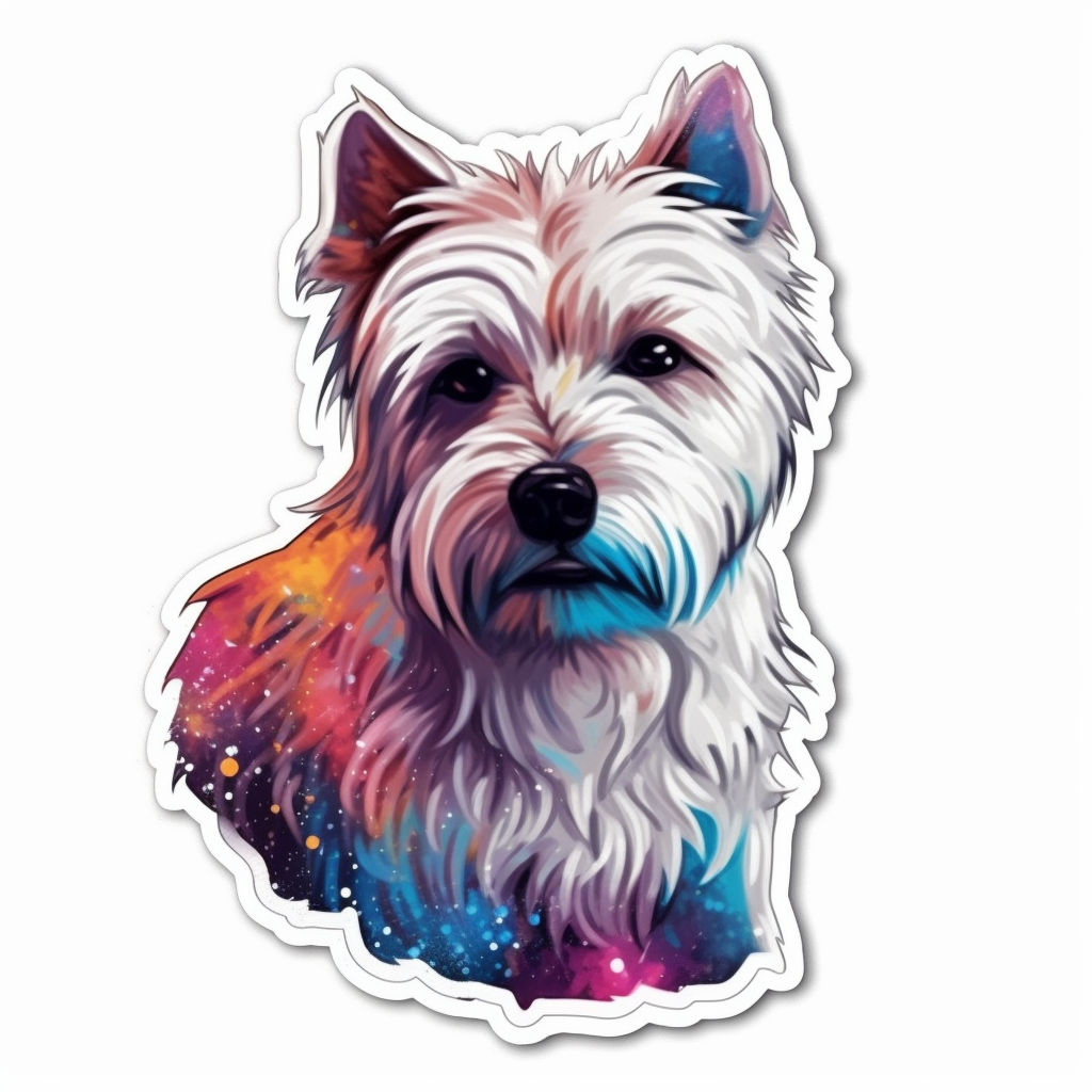 West Highland White Terrier West Highland Dog Vinyl Decal Sticker for Car, Laptop, Tumbler and more # 009912