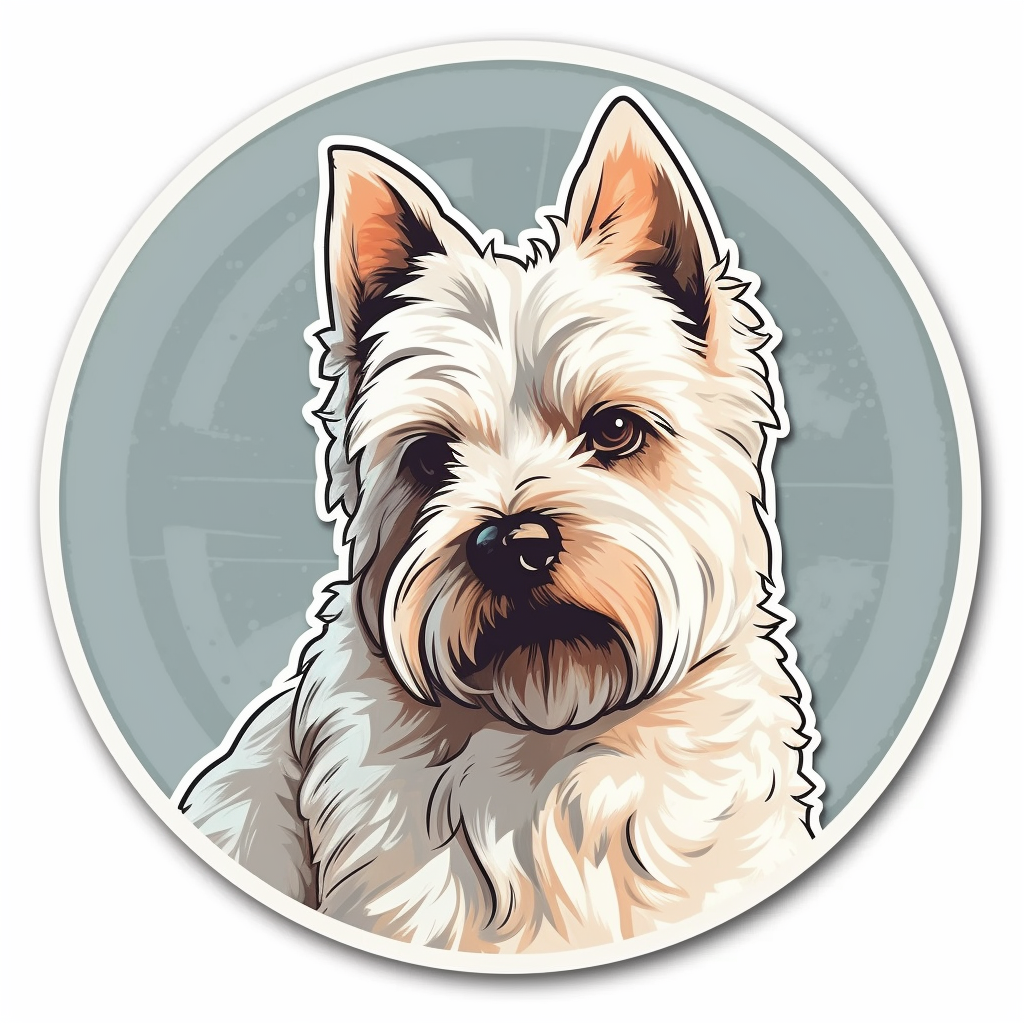 West Highland White Terrier Dog Vinyl Decal Sticker for Car, Laptop, Tumbler and more # 009946