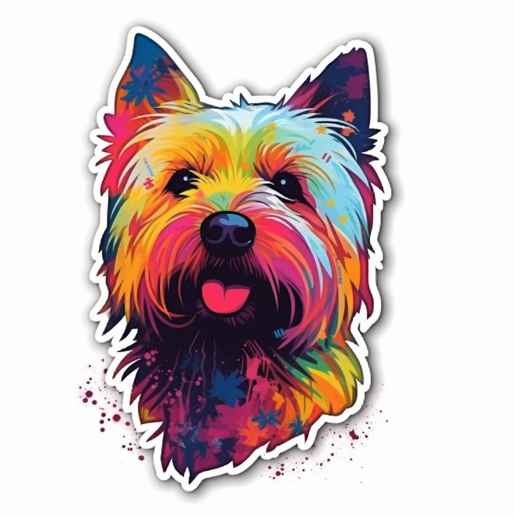 West Highland White Terrier West Highland Dog Vinyl Decal Sticker for Car, Laptop, Tumbler and more # 009992
