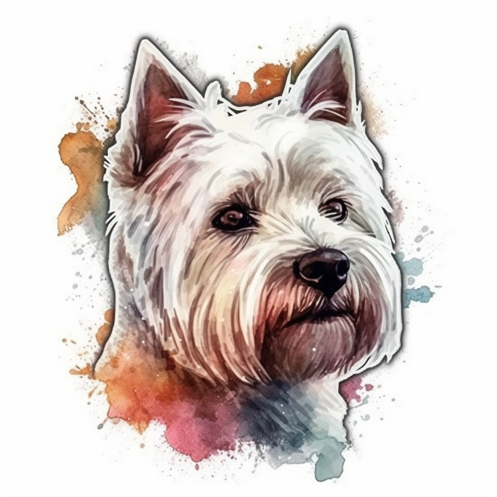 West Highland White Terrier West Highland Dog Vinyl Decal Sticker for Car, Laptop, Tumbler and more # 009977