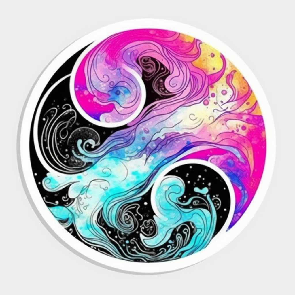 YinYang Vinyl Decal Sticker for Car, Laptop, Tumbler and more # 008601