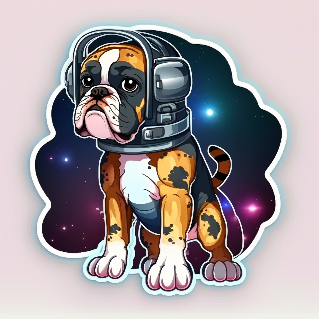 Dog Vinyl Decal Sticker for Car, Laptop, Tumbler and more # 002736-4" x 4"
