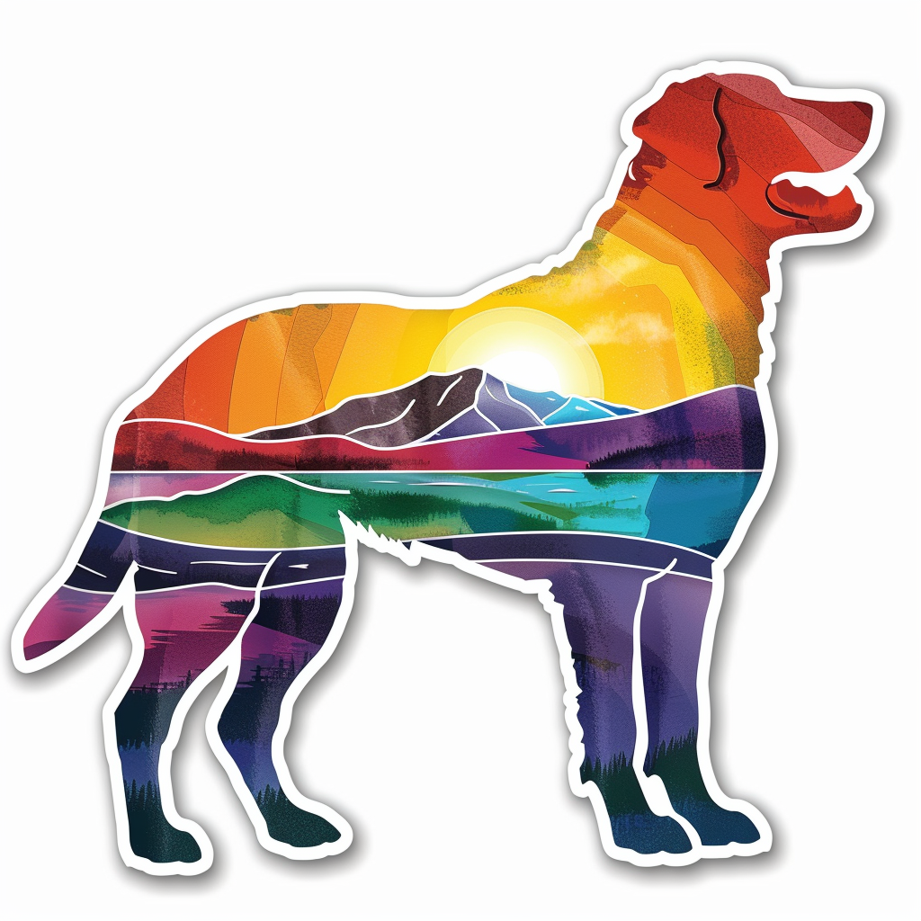 Labrador Retriever Dog Vinyl Decal Sticker for Car, Laptop, Tumbler and more # F07017