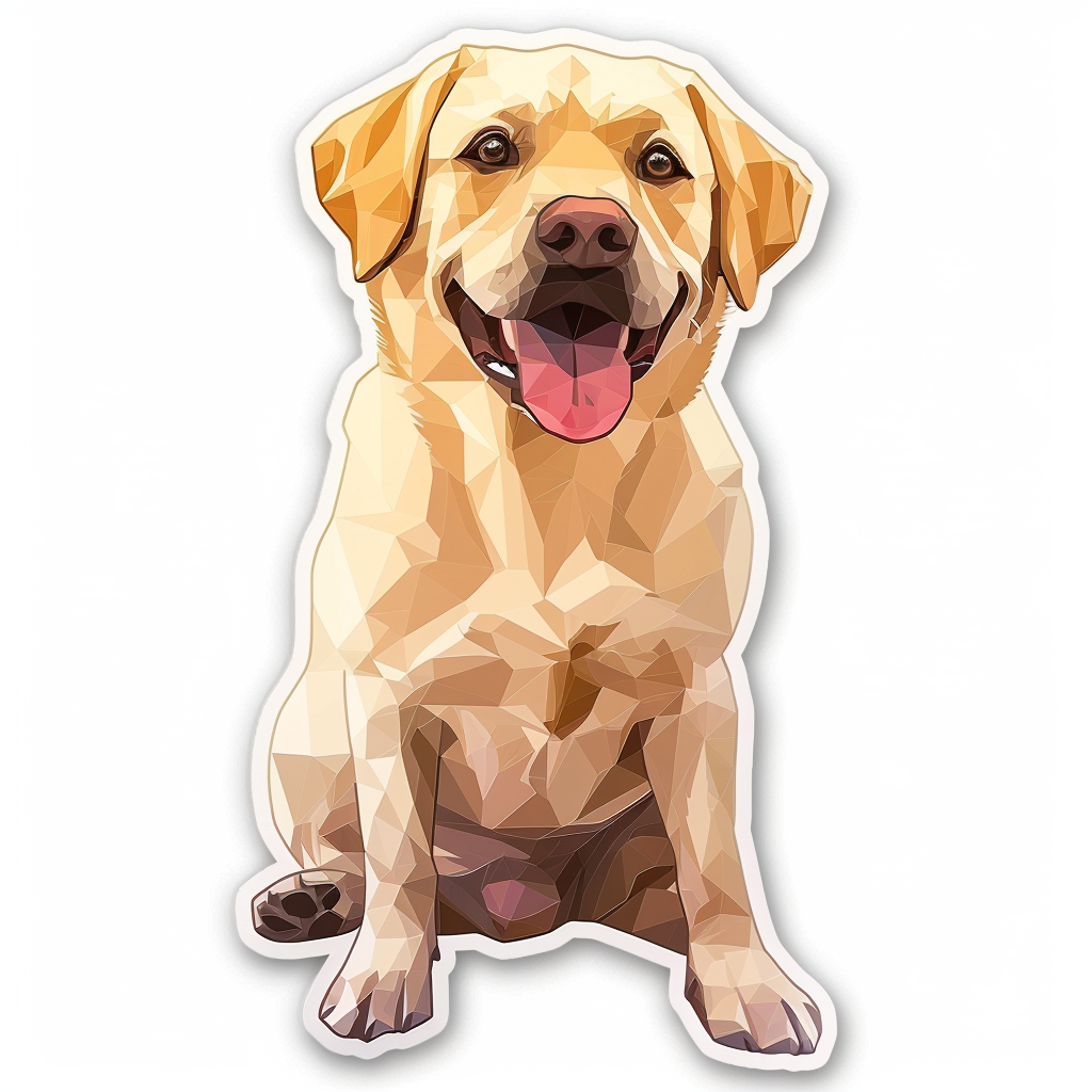 Labrador Retriever Dog Vinyl Decal Sticker for Car, Laptop, Tumbler and more # F06707