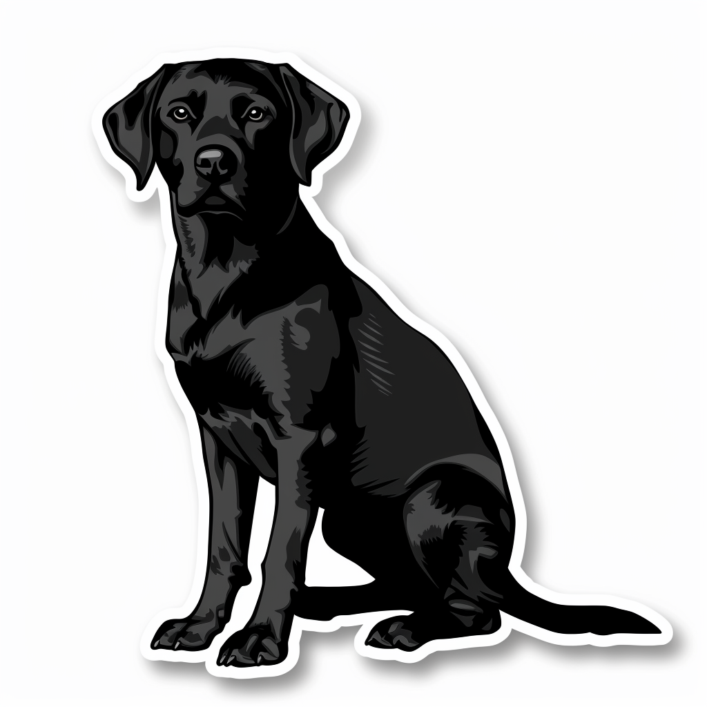Labrador Retriever Dog Vinyl Decal Sticker for Car, Laptop, Tumbler and more # F06706