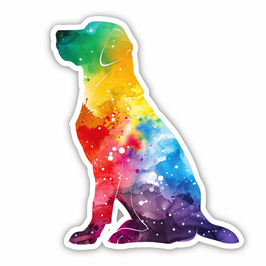 Labrador Retriever Dog Vinyl Decal Sticker for Car, Laptop, Tumbler and more # F07012