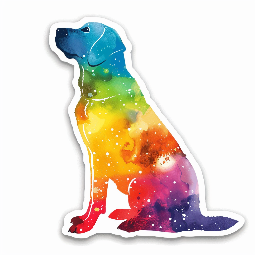 Labrador Retriever Dog Vinyl Decal Sticker for Car, Laptop, Tumbler and more # F07010