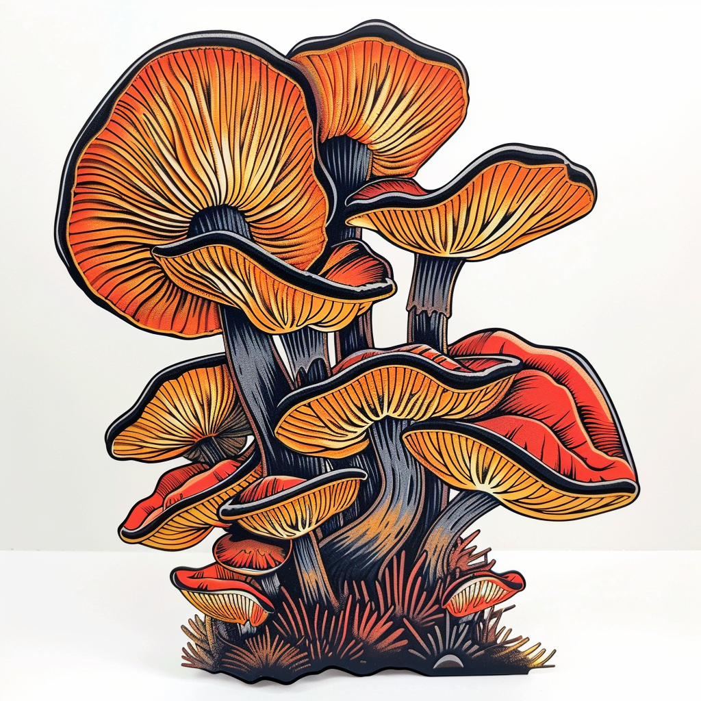Mushrooms Vinyl Decal Sticker for Car, Laptop, Tumbler and more # F07002