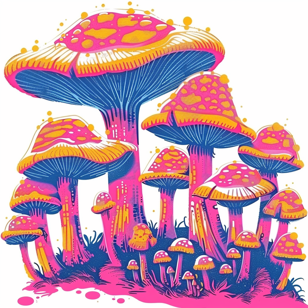 Mushrooms Vinyl Decal Sticker for Car, Laptop, Tumbler and more # F06935