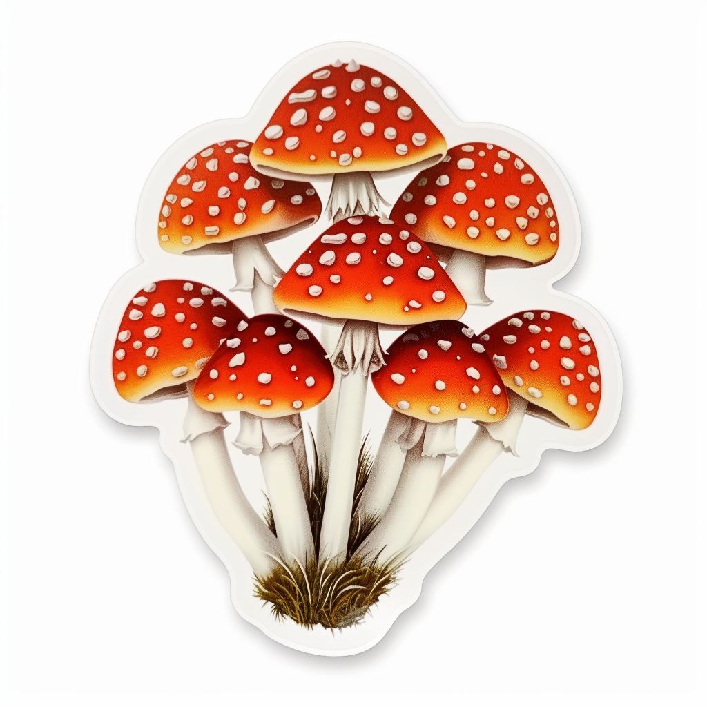 Mushrooms Vinyl Decal Sticker for Car, Laptop, Tumbler and more # F06961
