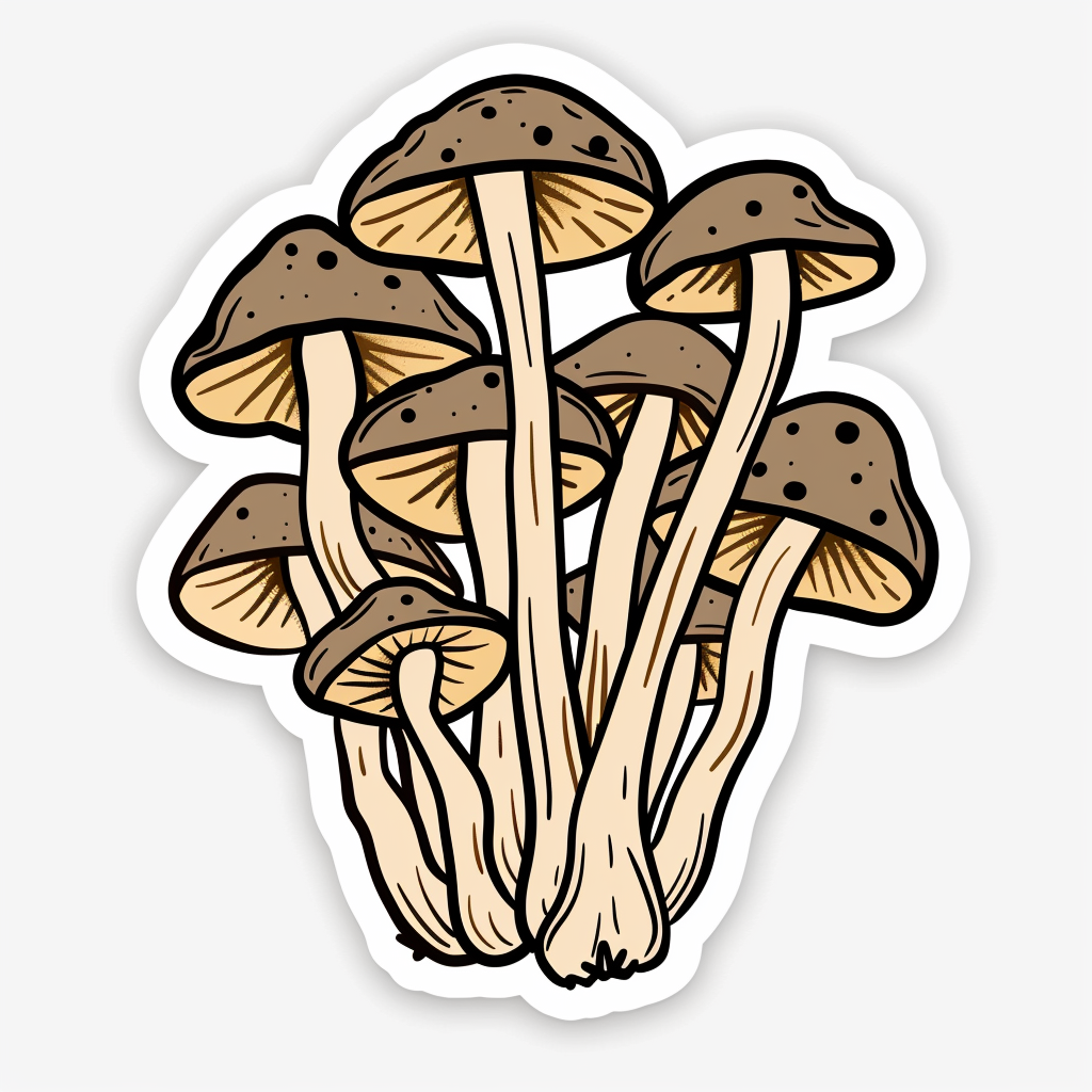 Mushrooms Vinyl Decal Sticker for Car, Laptop, Tumbler and more # F06975