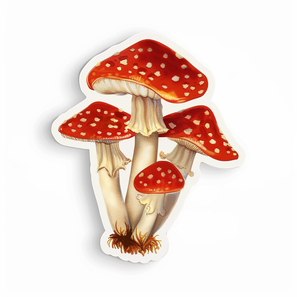 Mushrooms Vinyl Decal Sticker for Car, Laptop, Tumbler and more # F06891