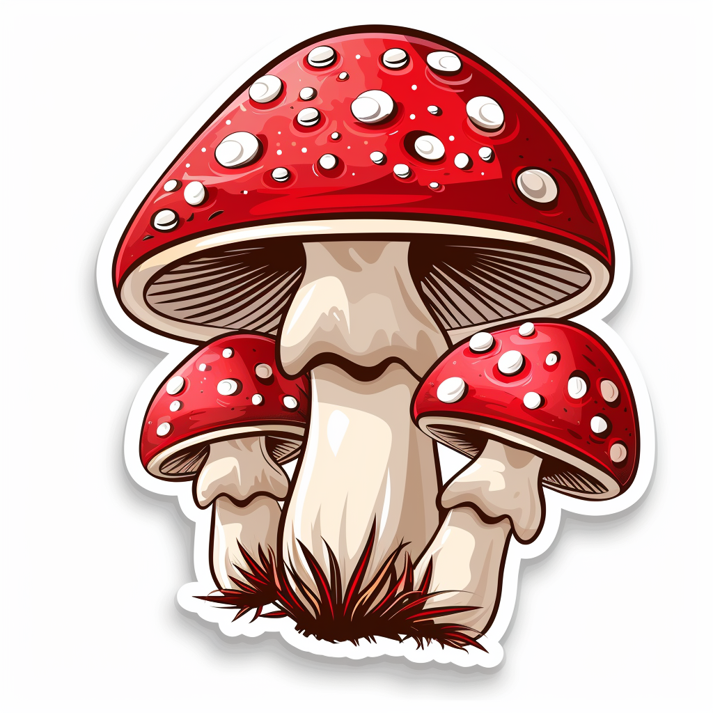 Mushrooms Vinyl Decal Sticker for Car, Laptop, Tumbler and more # F06814