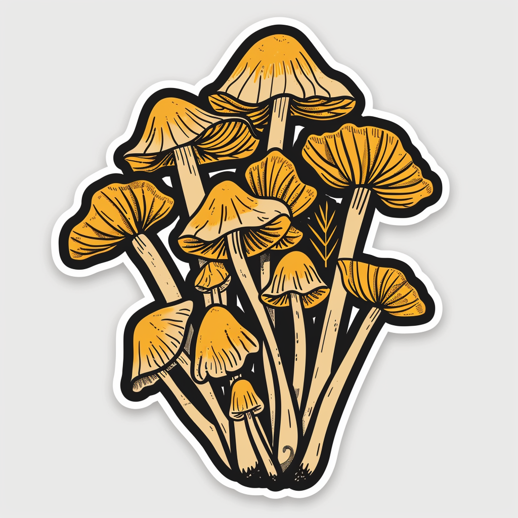 Mushrooms Vinyl Decal Sticker for Car, Laptop, Tumbler and more # F06817