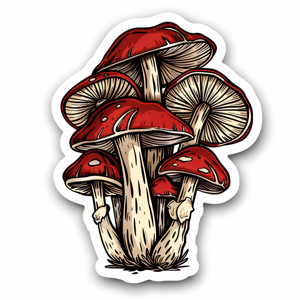Mushrooms Vinyl Decal Sticker for Car, Laptop, Tumbler and more # F06808