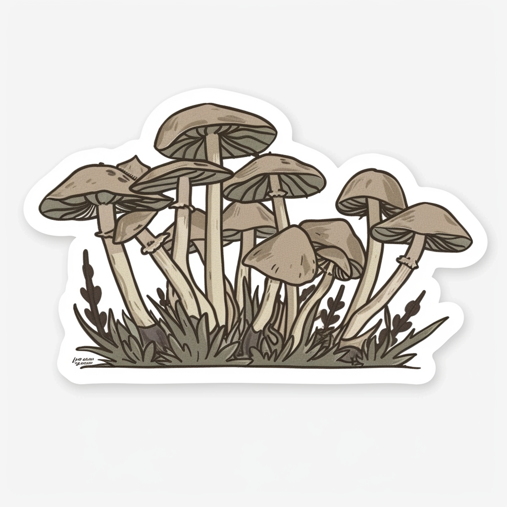 Mushrooms Vinyl Decal Sticker for Car, Laptop, Tumbler and more # F06888